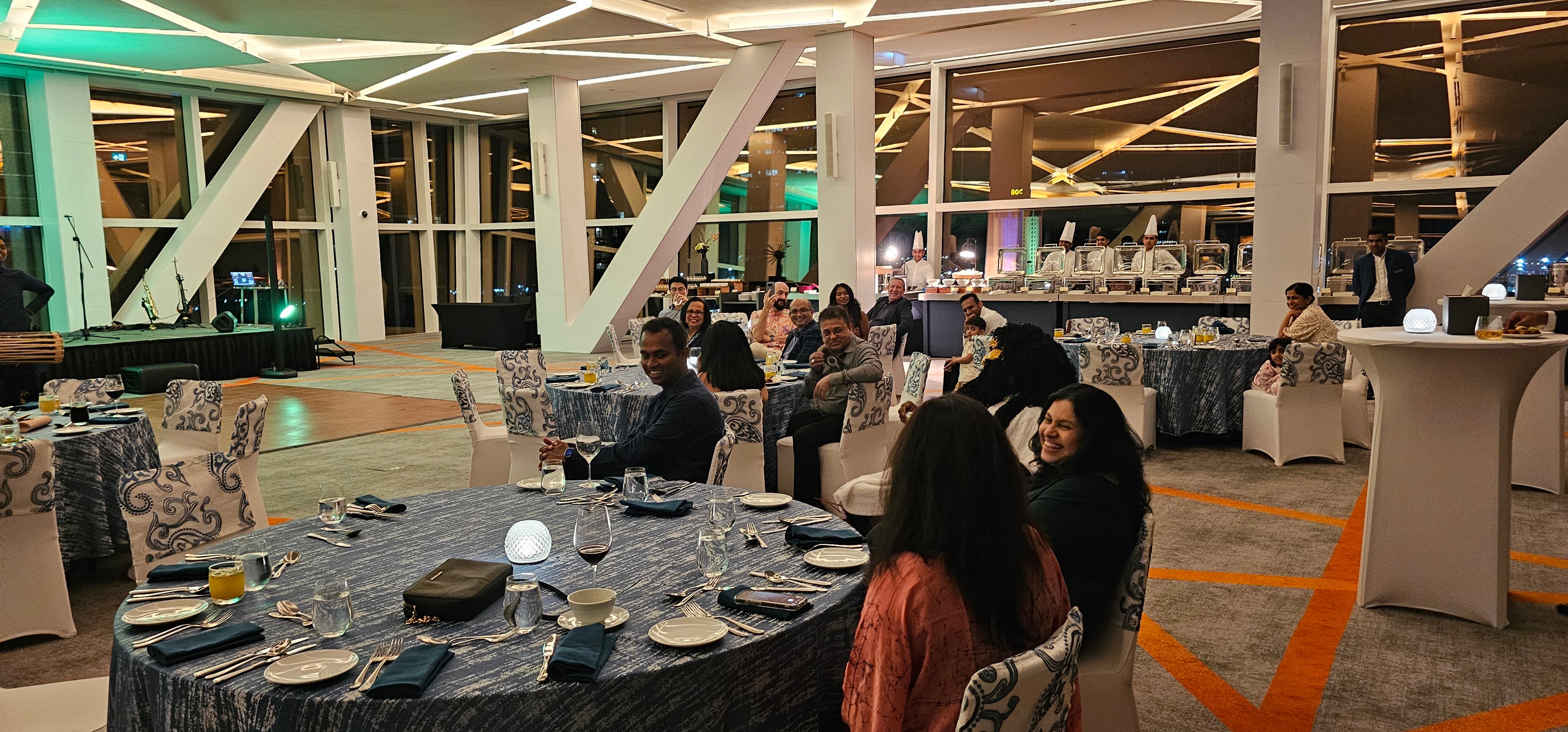 Delegates dining at the gpx 2026 gala dinner in an elegant venue in Colombo, Sri Lanka